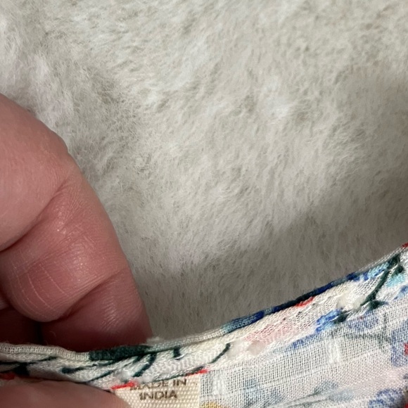 Anthropologie Let Me Be Mixed Print Bandana Top - Picture 10 of 14